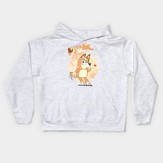 I LOVE MUM Kids Hoodie by Helm Store